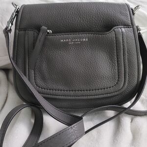 Marc Jacobs Charcoal Leather Crossbody Bag